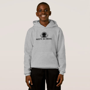 Kinder Kapuzenpullover schwarzes Logo Hoodie