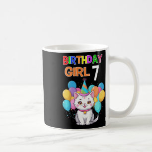 Kinder Katze Geburtstag 7 Geburtstagsparty Girls 7 Kaffeetasse
