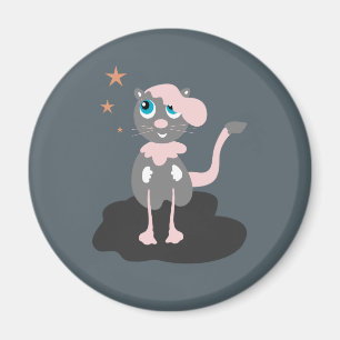 Kinder Katzen Illustration Süße Cartoon-Katze Magnet