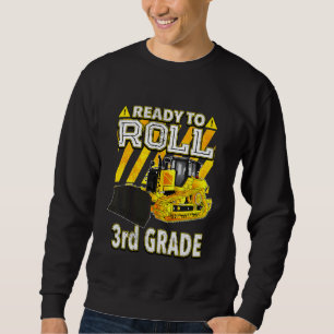 Kinder kehren zum Schulbulldozer zurück, der berei Sweatshirt