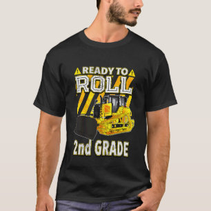 Kinder kehren zum Schulbulldozer zurück, der berei T-Shirt