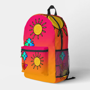 Kinder Kids Rainbow Bedruckter Rucksack