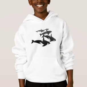 Kinder Killer Whale Hoodie Orca Whale Art Sweep