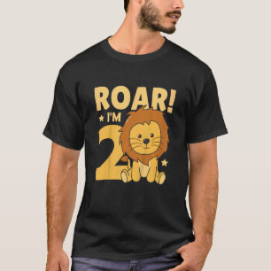 Kinder Kinder 2. Geburtstag Löwe 2 Jahre alter Löw T-Shirt