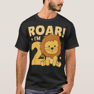 Kinder Kinder 2. Geburtstag Löwe 2 Jahre alter Löw T-Shirt