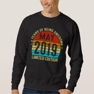 Kinder Kinder 3 Jahre alt Mai 2019 3. Geburtstag Sweatshirt