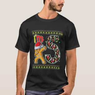 Kinder Kinder 5Geburtstag Dabbing Lebkuchen T-Shirt