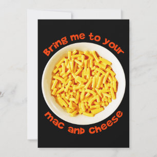 Kinder Kinder bringt mir euren Mac And Cheese Leck Feiertagskarte