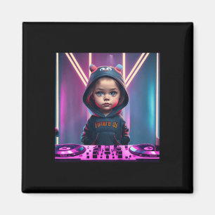 Kinder Kinder Dj Disk Jockey Spaß Kinder Edm Chris Magnet