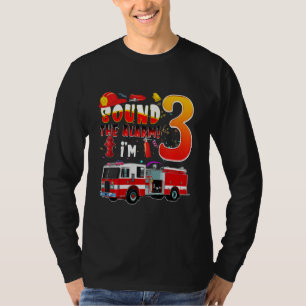 Kinder Kinder Feuerwehr 3. Geburtstag Junge 3 Jahr T-Shirt