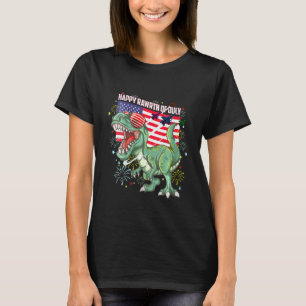 Kinder Kinder glückliche Rohlinge Juli Dinosaurier T-Shirt