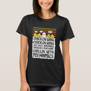 Kinder Kinder Hühnerflügel Hühnerflügel scharfen H T-Shirt