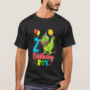 Kinder Kinder Kinder 2 Jahre alt Rex Dinosaurier 2 T-Shirt