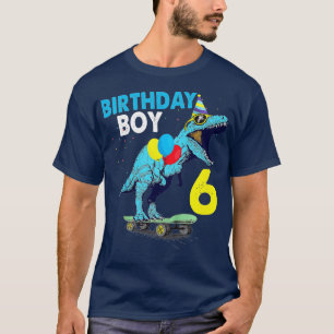 Kinder Kinder Kinder 6. Geburtstag Dinosaurier T R T-Shirt