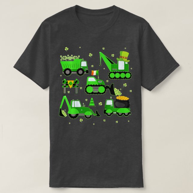 Kinder Kinder Kinder Jungen St Patricks Day Crane  T-Shirt (Design vorne)