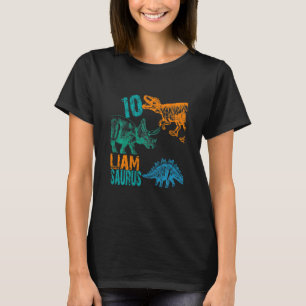 Kinder Kinder Liam Saurus 10. Geburtstag Jungen Re T-Shirt