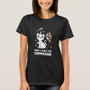 Kinder Kinder Neun 9 Jahre 9. Geburtstag Katze 9 J T-Shirt