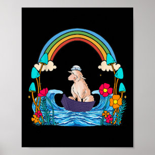 Kinder Kinder Schafe Schafe Meer Mädchen Jungen Mo Poster