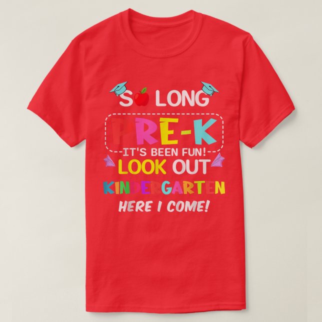 Kinder Kinder, so lange vor dem Kindergarten hier  T-Shirt (Design vorne)
