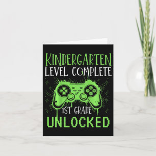 Kinder Kindergarten 1. Klasse Unverriegelte Gamer Karte