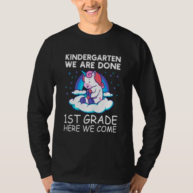 Kinder Kindergarten wir sind 1. Klasse hier haben  T-Shirt (Vorderseite)