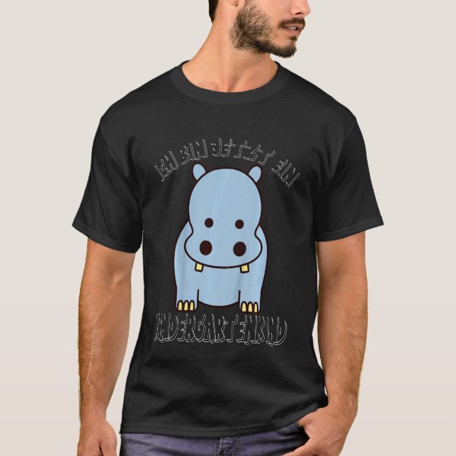 Kinder Kinderzimmer Süße Tier Hippo Kinderzimmer K T-Shirt (Vorderseite)