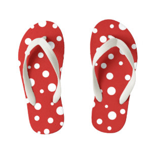 Kinder kippen Flops-Polka Dots Kinderbadesandalen