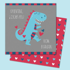 Kinder-Klassenzimmer Dinosaurier Valentine Note Ca Mitteilungskarte