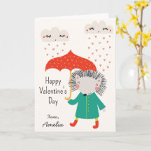 Kinder Klassenzimmer Süßer Igel Valentinstag