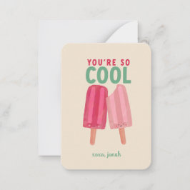 Kinder-Klassenzimmer Valentine - Sie sind so Cool Mitteilungskarte