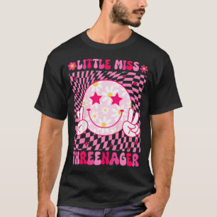 Kinder Kleine Miss Threenager 3Rd Geburtstagskind T-Shirt