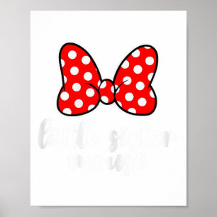 Kinder Kleine Schwester Maus Bow Familienurlaub - Poster