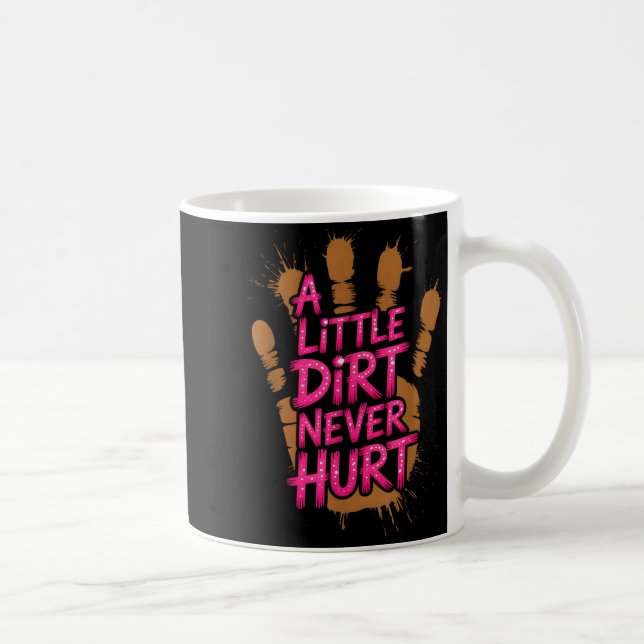 Kinder Kleiner Dreck schadet Mud Run Mudder Trail  Kaffeetasse (Rechts)