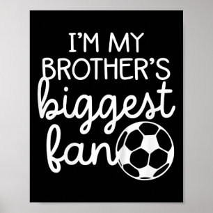 Kinder Kleinkind Fußball Große Brüder Größter Fan Poster