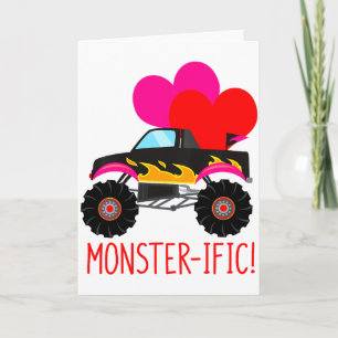 Kinder Kleinkind Junge Valentinstag Monstertruck J Karte