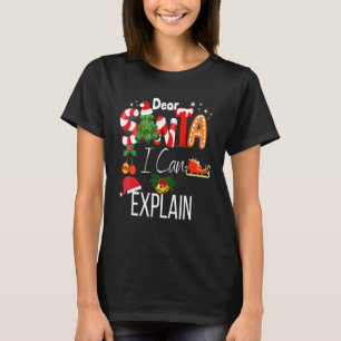 Kinder Kleinkind Liebe Santa I kann Weihnachten er T-Shirt