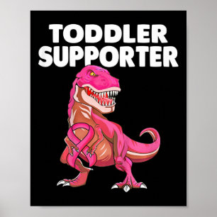 Kinder Kleinkind-Support T-rex Kinder Brustkrebs e Poster