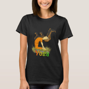 Kinder Kleinkind Yoga Yogini Das Kamel Ustrasana T-Shirt