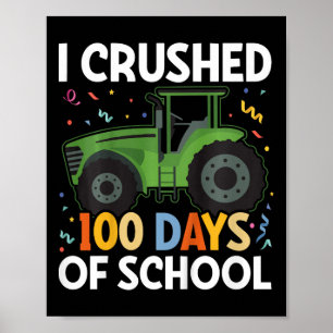 Kinder Kleintraktor Junge ich zerbrach 100 Tage la Poster