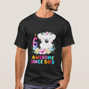 Kinder Koala Bär 6 Jahre Geburtstagsausstattung fü T-Shirt