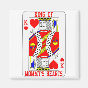 Kinder König von Mommys Herz Spielkarte Baby Junge Magnet