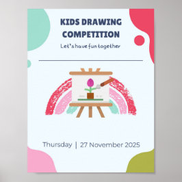 Kinder Kreatives Zeichnen Poster