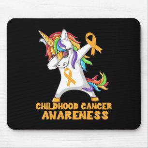 Kinder-Krebs-Bewusstsein beraubt Einhorn-Krieger Mousepad