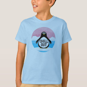 Kinder kühlen heraus Pinguin-T-Shirt T-Shirt