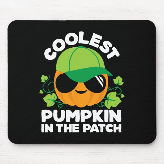 Kinder-Kürbisfeld Jungen oder Mädchen Herbst Kühle Mousepad (Vorne)
