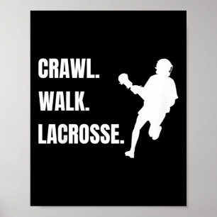 Kinder Lacrosse Kinder Crawl Laufen Lacrosse Boys Poster
