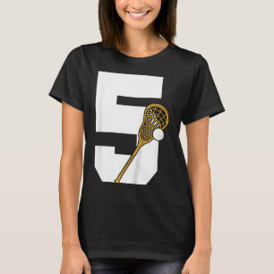 Kinder Lacrosse Kinder Kleinkinder Jungen 5. Gebur T-Shirt