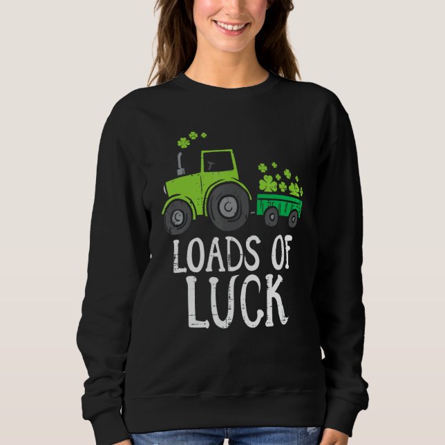 Kinder Läden Schlepper Niedlich St Patricks Day Tr Sweatshirt (Vorderseite)