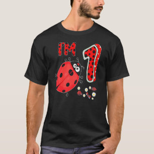 Kinder Ladybug 1 Jahr 1. Geburtstag Mädchen Famili T-Shirt