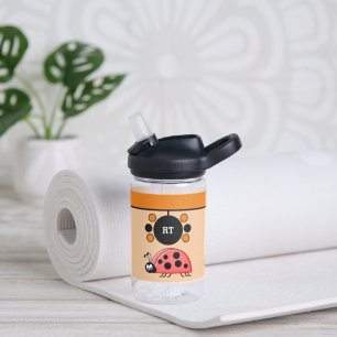 Kinder Ladybugs fügen Initialen Sterne orange Came Trinkflasche